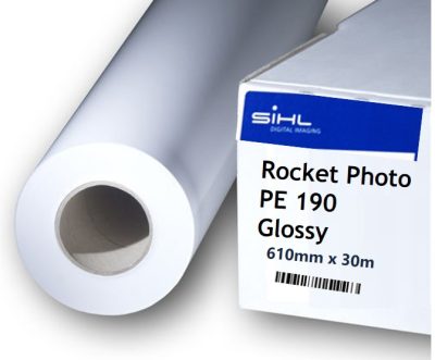 Rocket Photo Paper PE 190 Glossy 610mm x 30m
