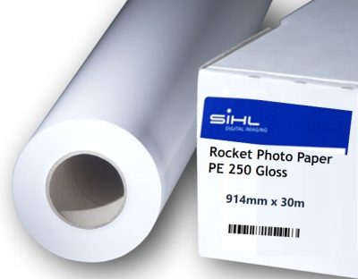 Rocket Photo Paper PE 250 Gloss 914mm x 30m
