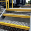 1000mm x 55mm x 55mm Stair White Anti-Slip GRP Stair Nosing - Image 4