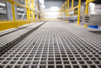 Non slip GRP grating panels 38mm thick 1985mm x 996mm Grey - Image 2