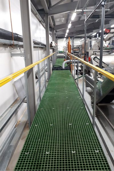 Non slip GRP grating panels 25mm thick 1985mm x 996mm Green - Image 2