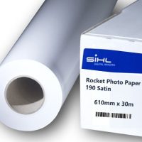 Rocket Photo Paper PE 190 Satin 610mm x 30m