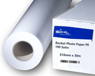 Rocket Photo Paper PE 190 Satin 610mm x 30m