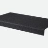 600mm x 345mm x 55mm Anti-Slip GRP Stair Treads Black Covers