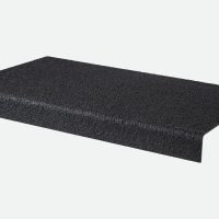 600mm x 345mm x 55mm Anti-Slip GRP Stair Treads Black Covers