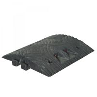 TOPSTOP-ECO 5RE (5 mph) Speed Reduction Ramp Centre Section with Reflectors 500mmW x 70mmH Fixings Included - Black