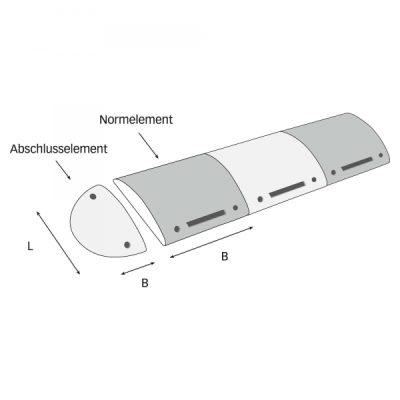 TOPSTOP-ECO 5RE (5 mph) Speed Reduction Ramp Centre Section with Reflectors 500mmW x 70mmH Fixings Included - Black - Image 4