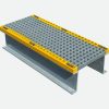 GRP Step Over Platform 578 x 1220 x 138mm (100mm clearance) Grey/Yellow