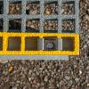 GRP Step Over Platform 464 x 996 x 138mm (100mm clearance height) Grey/Yellow - Image 4