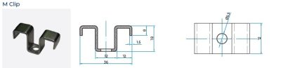 Stainless Steel M Clip for Mini Mesh Grating - Image 7