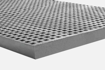 Non slip GRP Mini Mesh Grating 30mm thick 4038 x 1262 Grit Top Grey - Image 2