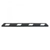 Park-AID Wheel Stop, 1,800 mm, black with white reflective panels, fixing bolts included