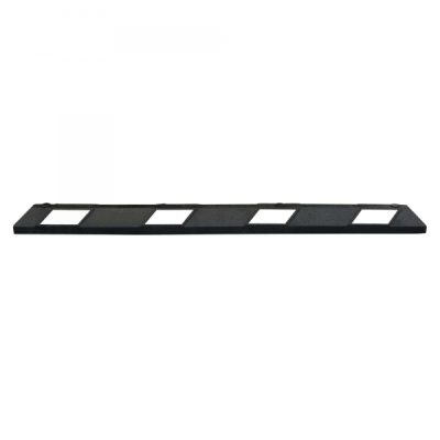 Park-AID Wheel Stop, 1,800 mm, black with white reflective panels, fixing bolts included