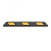 Park-AID Wheel Stop, 1,200 mm, black with yellow reflective panels, fixing bolts included