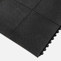 Interlocking Gym Mat Centre 92 x 92cm Black set of 6 Pcs