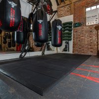 Interlocking Gym Mat Centre 92 x 92cm Black