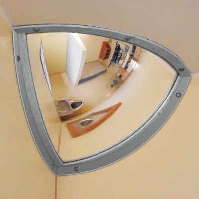 INSTITUTIONAL Wall Mounted Stainless Steel Mirror - 90°