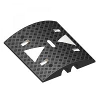 TRAFFIC-LINE Cable/Hose Protection Ramp XL 500 x 500 x 110mmH 2 Channel Black/White