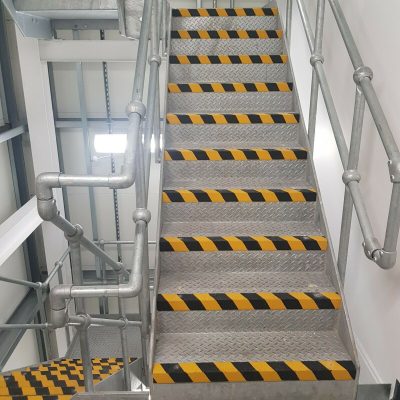 1500mm x 55mm x 55mm Stair Black tread nosings-Anti Slip-Hard Wearing Quartz Grit Coating - Image 4