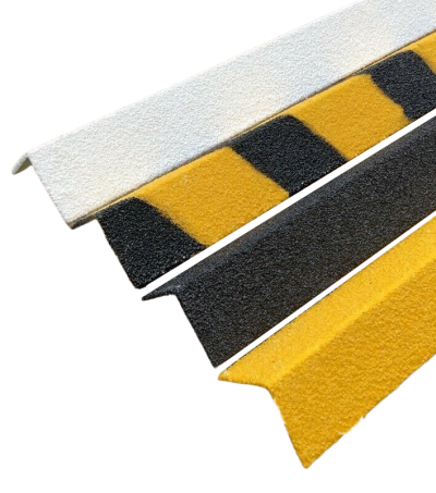 750mm x 55mm x 55mm Stair Black tread nosings-Anti Slip-Hard Wearing Quartz Grit Coating