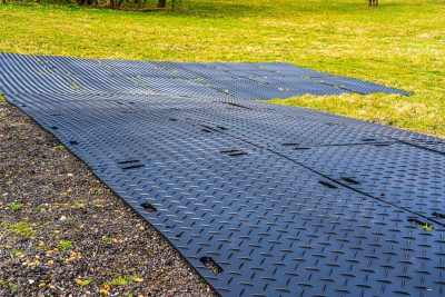 GroundTrak PRO Heavy-Duty Mat Black 1200mm x 2400mm x 12.7mm 60 Tonne Load Capacity - M