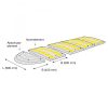 SafeRide Speed Reduction Hump – Centre Section | Reflectors & Fixings| 495mm x 70mm | Yellow/Black - Image 5