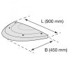 SafeRide Speed Reduction Hump – End Section | Male | 450mm x 50mm | Fixings Included | Black - Image 2