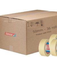 Tesa 4323 masking tape 50mm x 50m (Box of 36 Rolls)