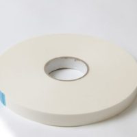 25mm x 2mm x 50m Double-Sided White Foam Tape – Cost-Effective Indoor Mounting Solution with White Paper Liner