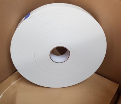25mm x 2mm x 50m Double-Sided White Foam Tape – Cost-Effective Indoor Mounting Solution with White Paper Liner - Image 2