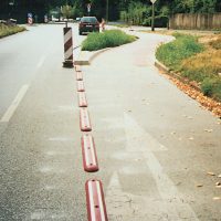 TRAFFIC-LINE Parking Bay Markers 45 x 150 x 1200mm - Red/Brown