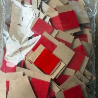 1000 x 12mm x 12mm Clear Acrylic Gel Pads – 1mm Thick – High Bond Double‑Sided Adhesive Squares (Bulk Loose Pack)