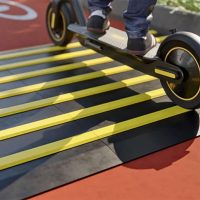 TOPSTOP Bike Speed Reduction Ramp – Black/Yellow – 520 × 26 mm – Length 1,205 mm