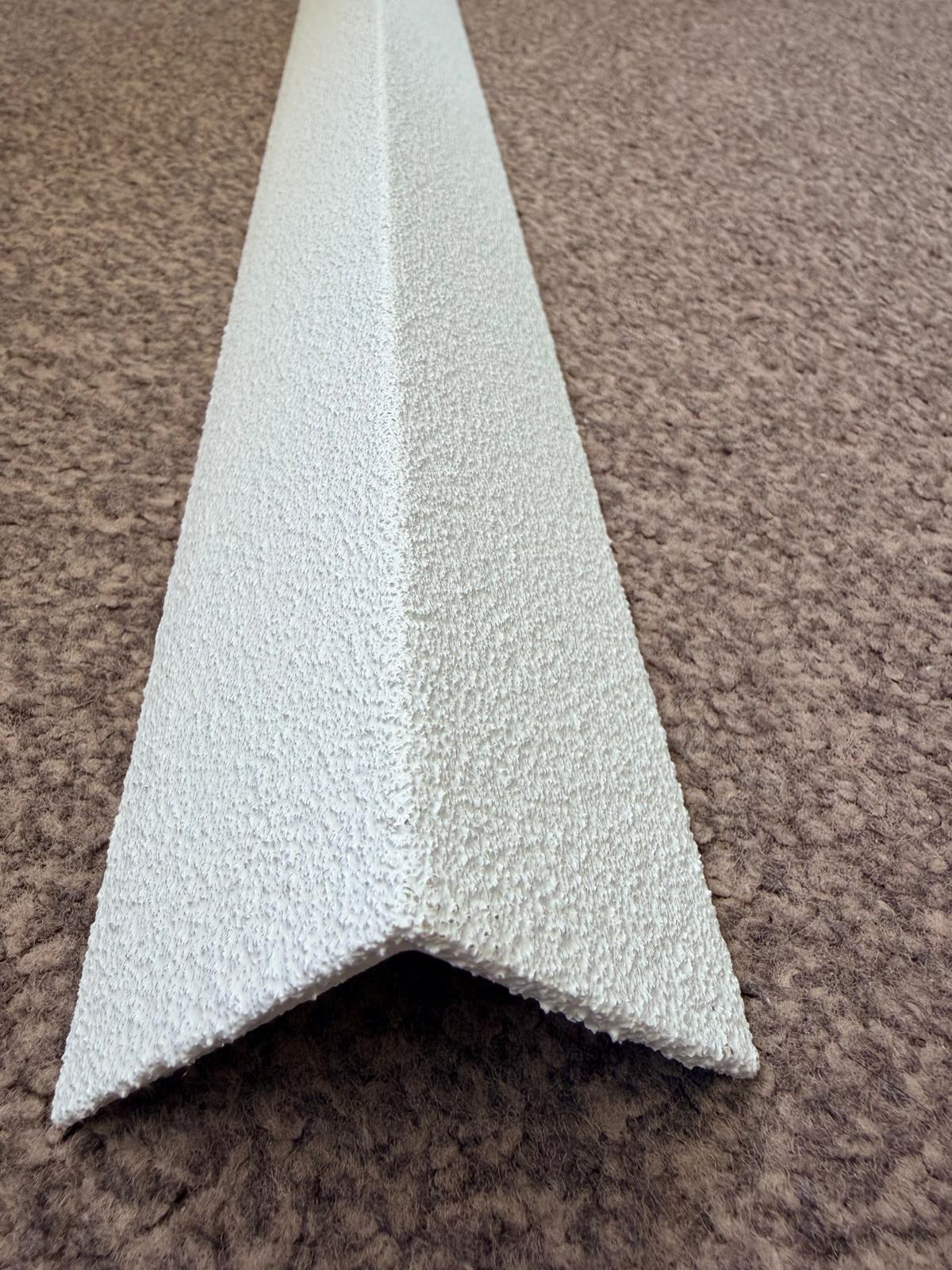 920mm x 55mm x 55mm GRP Anti‑Slip Stair Tread Nosing – White - Image 2